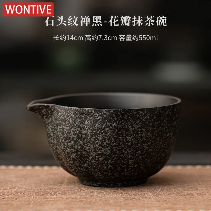 Set Matcha Completo 6 Pezzi Verde Scuro – Ciotola, Frusta In Bambù (Chasen) E Setaccio - 2