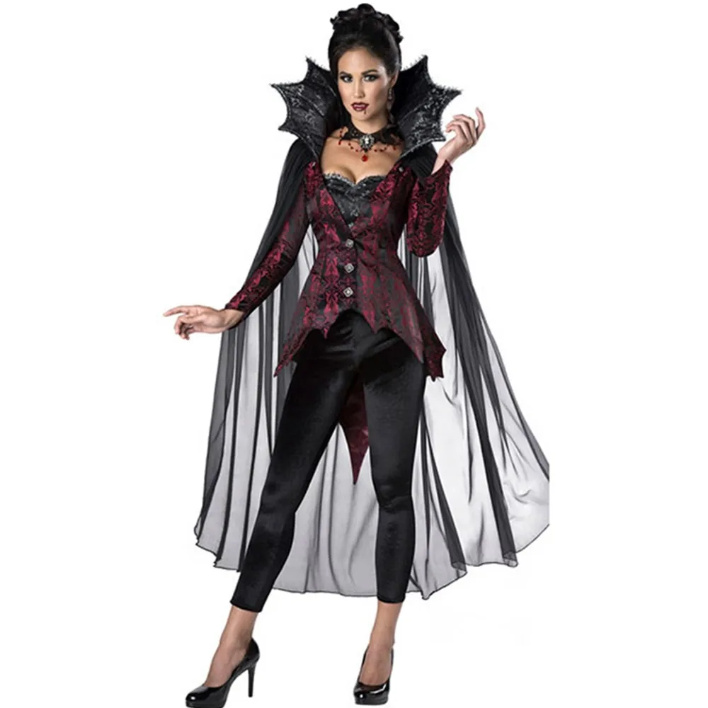 

Halloween Masquerade Party Gothic Devil Retro Court Witch Vampire Cosplay Costume Easter Medieval Vintage Evil Demon Queen Dress