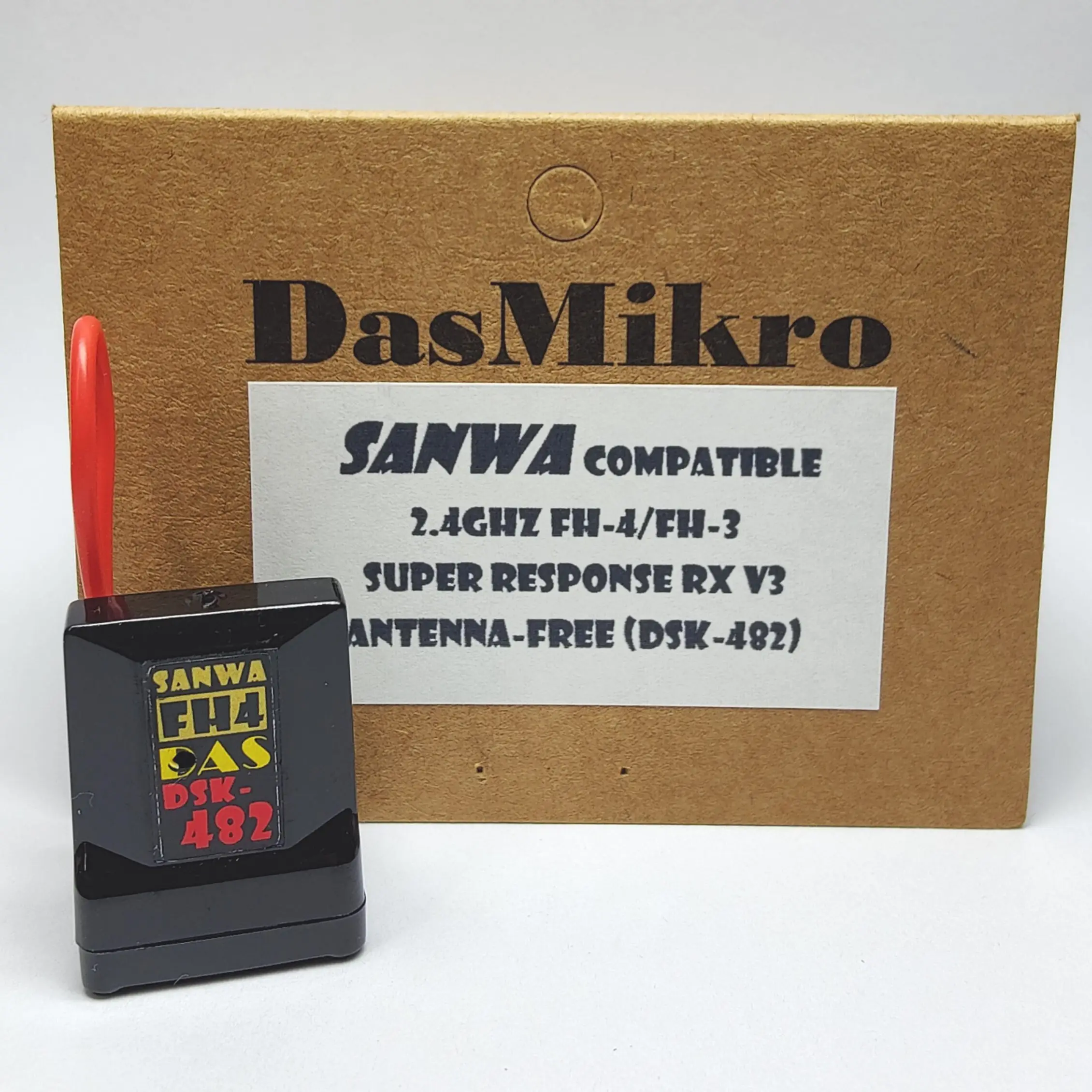 Dasmikro Dsk-482 Ricevitore Senza Antenna Compatibile V2 / V3 Per Sanwa Ssl Fh-4 Fh-3 M17 M12S M12 Mt-44 Mt4S Mt4 M11X