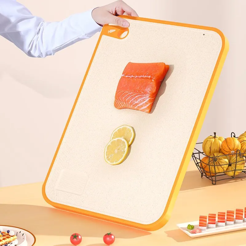 Wheat Straw Double-Sided Antibacterial Cutting Board Home Kitchen Anti-mildew Anti-slip Plastic Multi-functional Sticky Board