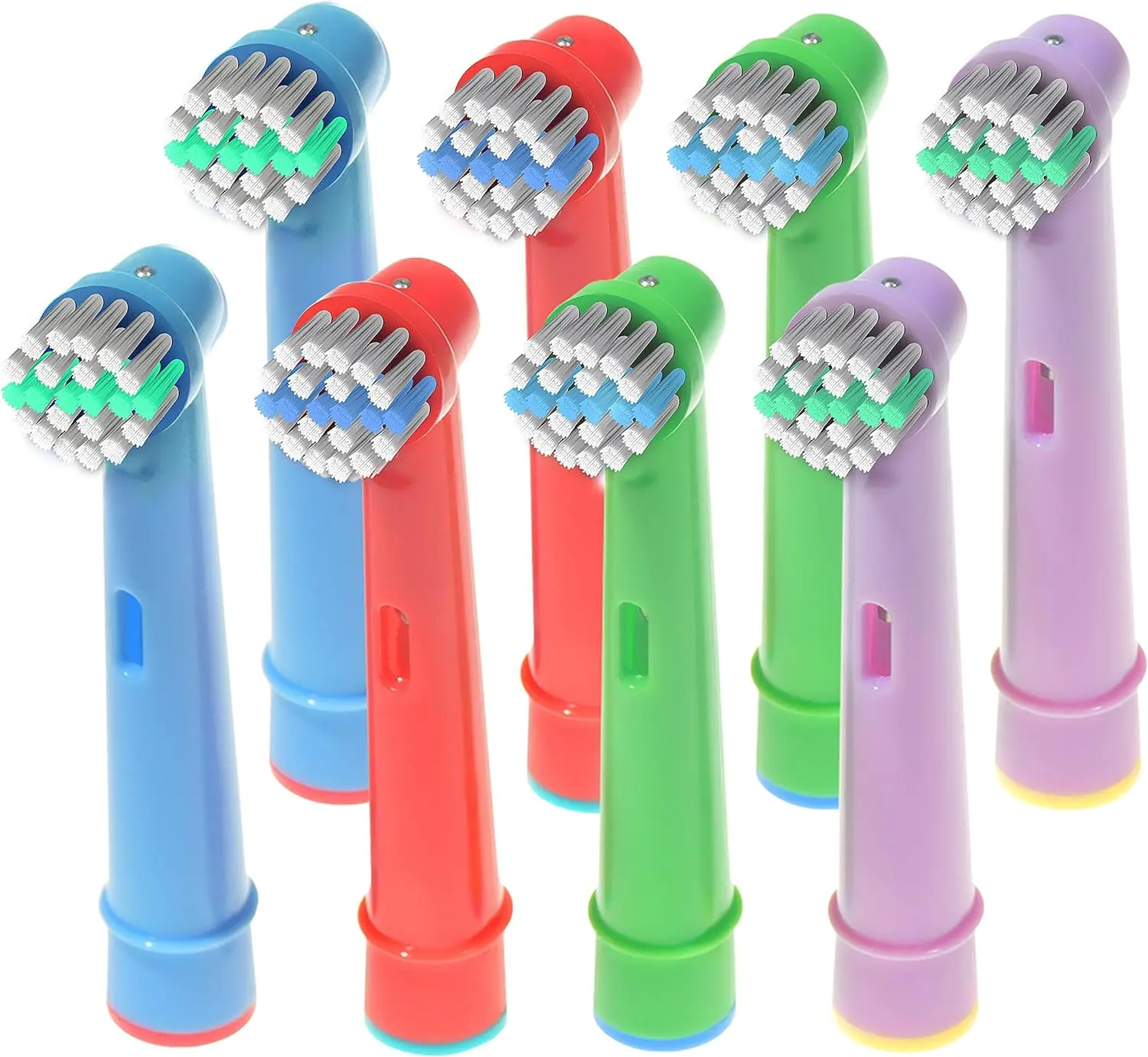 Testine Colorate Per Bambini Compatibili Con Oralb-Setole Morbide, Testine Piccole, Adatte A Pro 1000, Triumph, Pulite, Incrociate + Altro