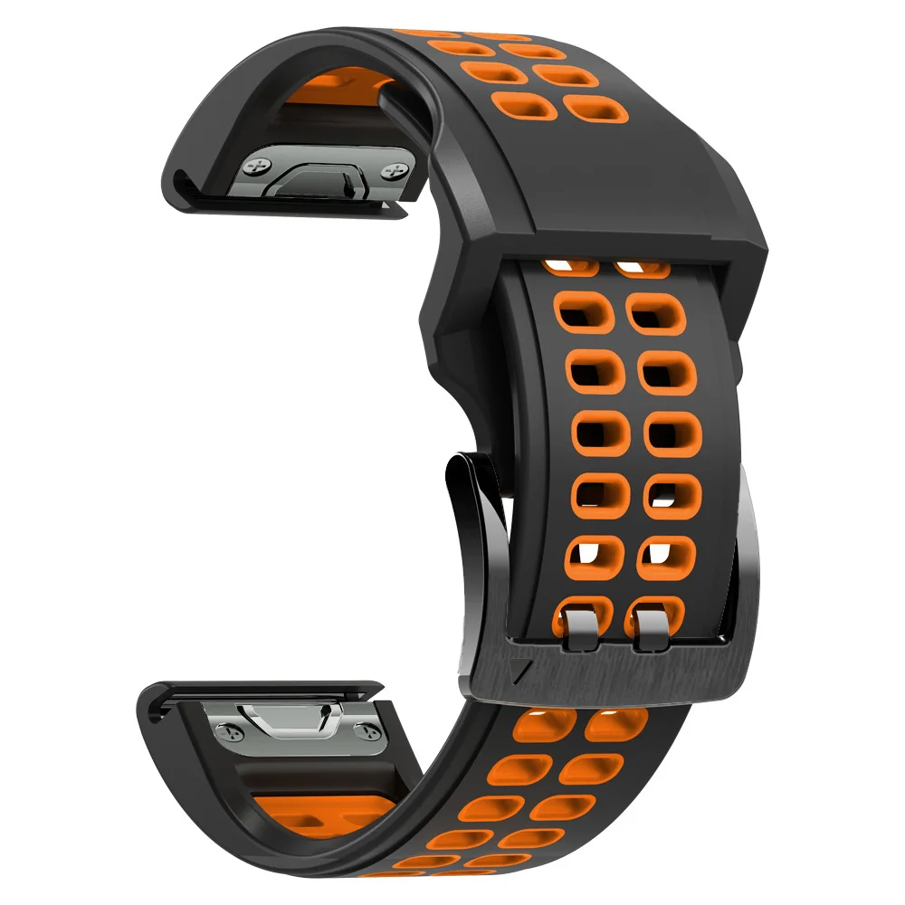 Per Garmin Fenix 7X 7 6 Solar Quickfit 26Mm 22Mm Cinturino Sportivo In Silicone Fenix6 5