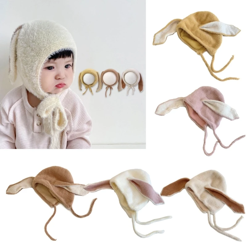 

Baby Earflap Cap Toddler Hat Rabbit Ears Cap Comfortable Wearing Hat Suiatble for Daily Wear & Outdoor Adventures