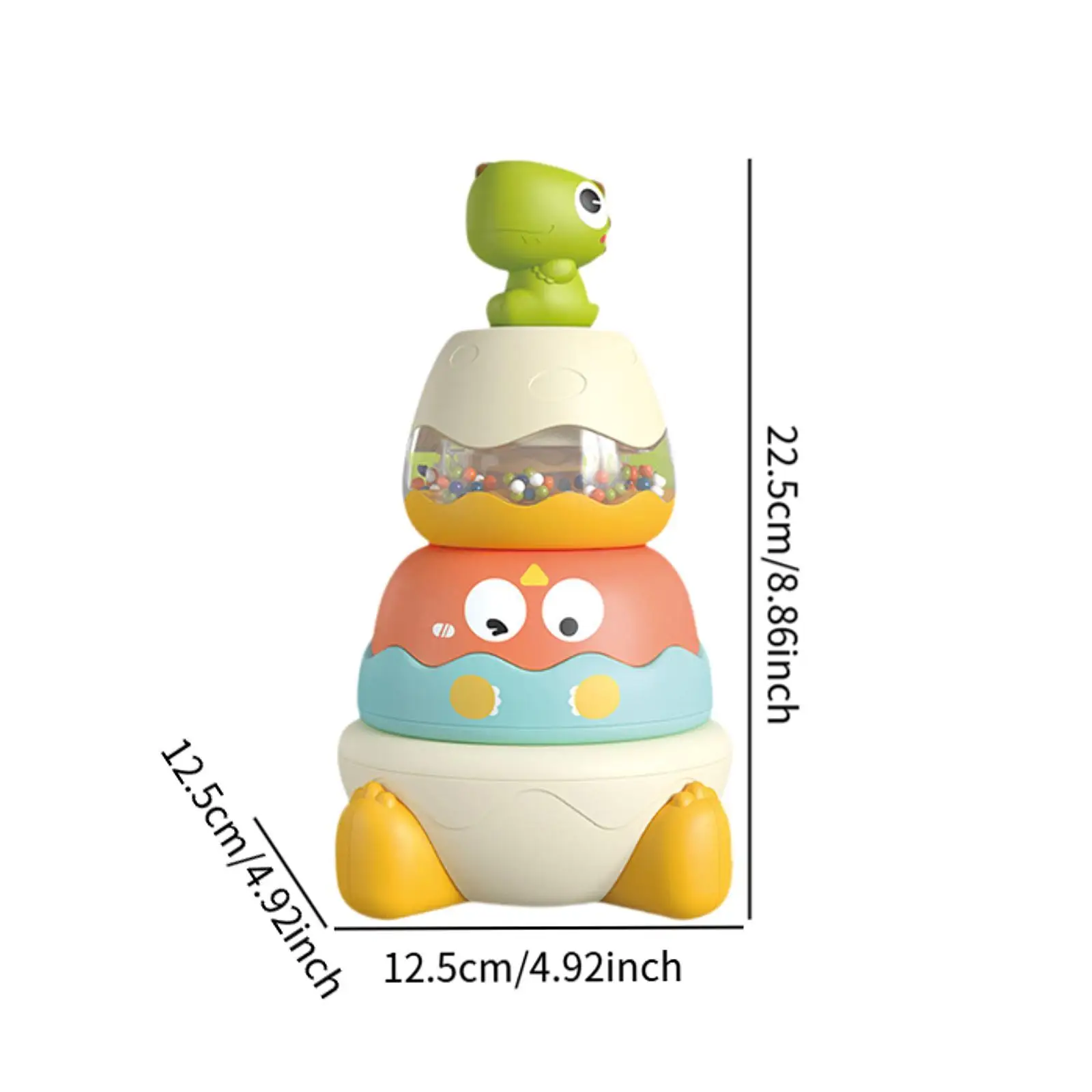 Stacking and Nesting Baby Toys with Dinosaur Figure for Boys Birthday Gifts