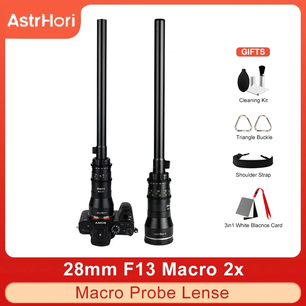 Obiettivo Sonda Macro Astrhori 18Mm F8 2X Per Fuji Fx Sony E Nikon Z Canon Rf Ef M43 L Mount Obiettivo Fotocamera Mirrorless Macro Speciale