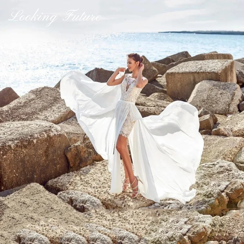 Рисунок 4 - Короткие свадебные платья с вырезом