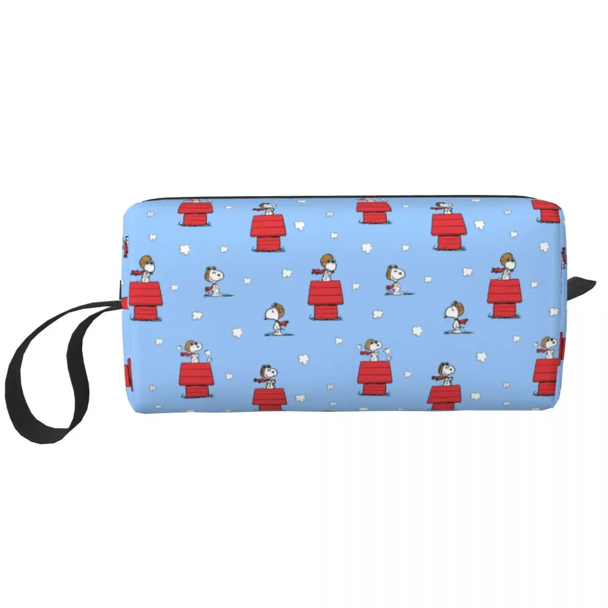 thumbnail image 1 of Neceser personalizado con diseño de Peanuts Charlie Brown Raking Leaves para mujer, estuche de maquillaje de gran capacidad, neceser de almacenamiento de artículos de belleza, 1 of 5