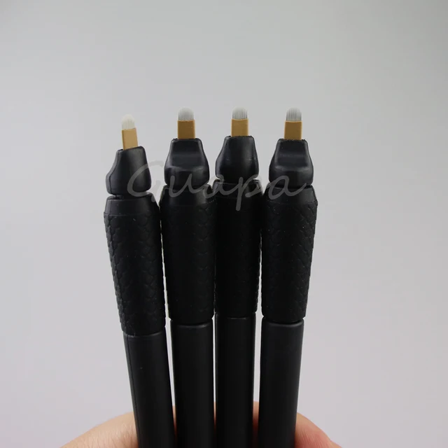 Sterilized Permanent Makeup Eyebrow Tattoo Tools 0 18mm Disposable Microblading Pen with 304 U Blades for