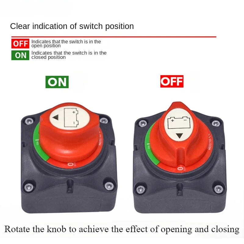 For RV Car Vehicle Boat Battery Power Cut Off Car Kill Switch Position Disconnect Switch Isolator Master Switch Car Accessories