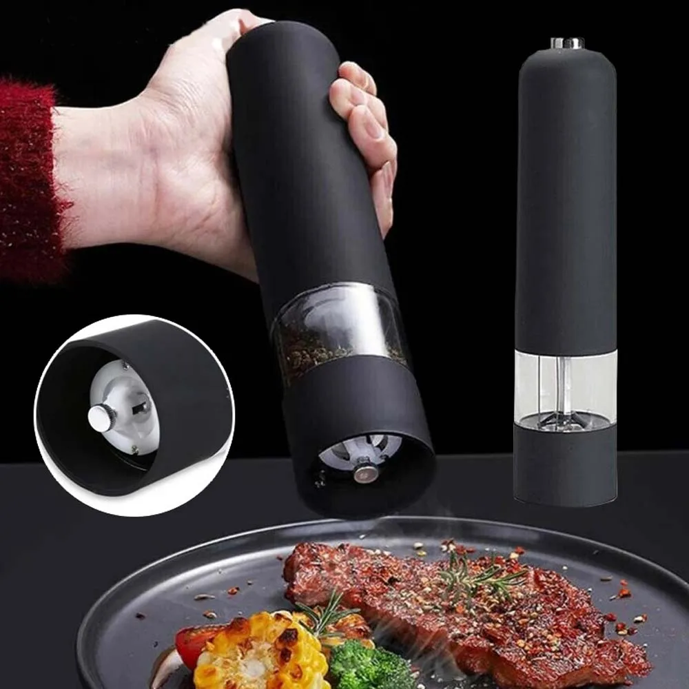 Electric Grinder Salt and Pepper Grinder Nut Spice Grinder Pepper Grinder Electric Pepper Grinder and Salt Grinder Adjustable Coarseness Kitchen Spice Simple Kitchen Tool