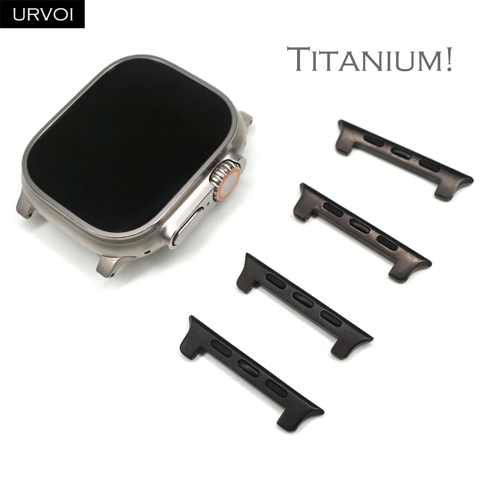 URVOI Full Titanium Alloy Adapters for Smartwatch Bands (1 Pair)
