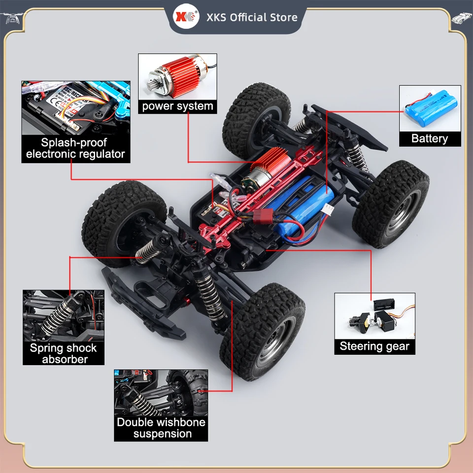 SCY16103 1/16 Rc Car Off Road 4x4 Brushless 70km/h 4WD 2.4G