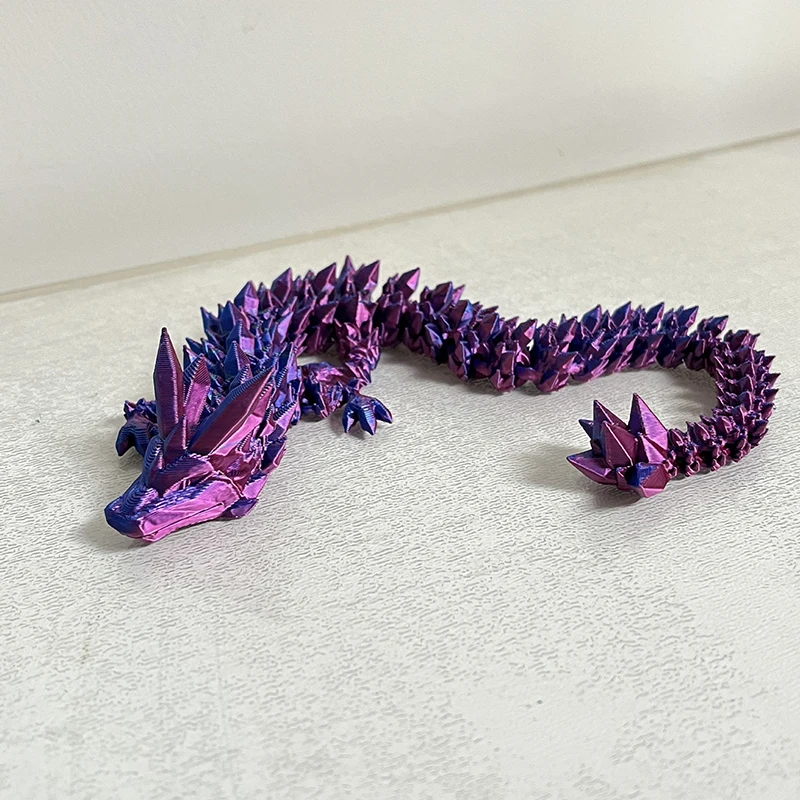3D Printed Gem Dragon Crystal Fidget Toy Rotatable Articulated Dragon Egg Ideal Gift For Kids With ADHD Perfect For Birthdays 5