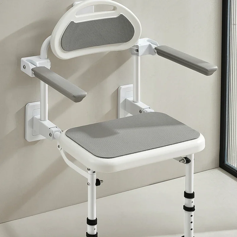 Elderly Shower Chair Waterproof Ergonomic Folding Chairs Pregnant Stool Bath Accessories Assist Getting Up Bathroom Furniture