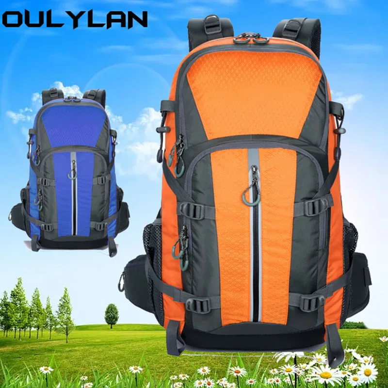 

40L Backpack Waterproof Computer Bag Climbing Rucksack Large Hiking Storage Pack Outdoor Mountaineering Sports Shoulder Bags