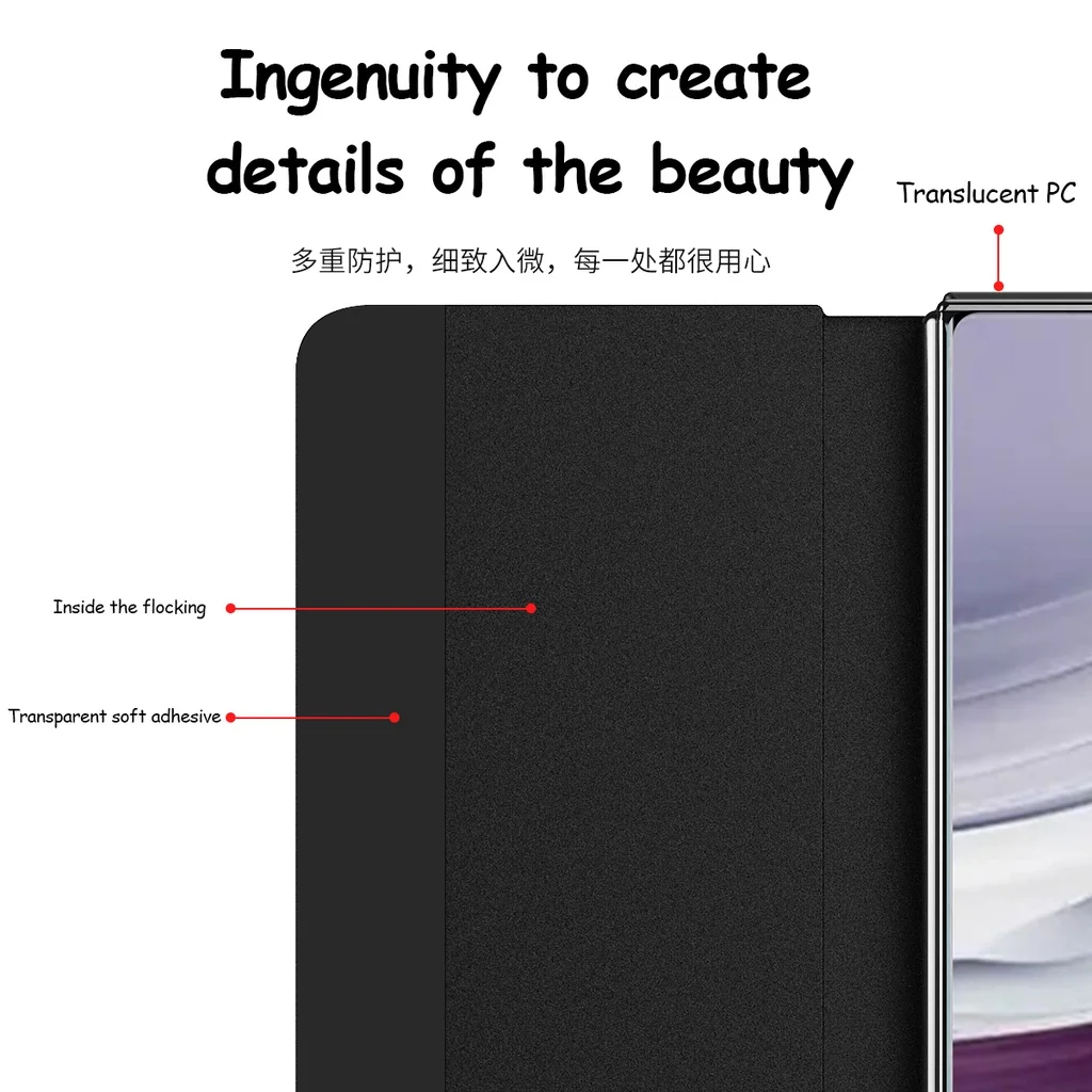 With Touch Pen Slot Cover For Huawei Mate X5 Case Leather Smart View Windows Protection For Huawei Mate X 5 5G