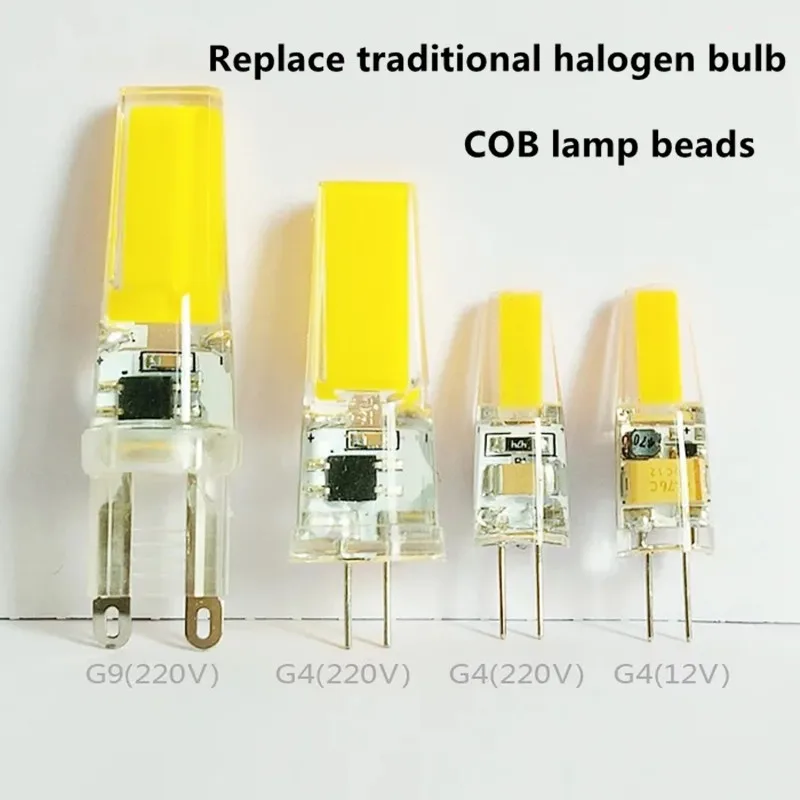 10 Pz/Lotto G4 Lampadina A Led 12V 3W 6W Lampadina G9 Led 220V Lampada Cob E14 Faretto Lampadario Illuminazione Sostituire 30W 60W Lampade Alogene