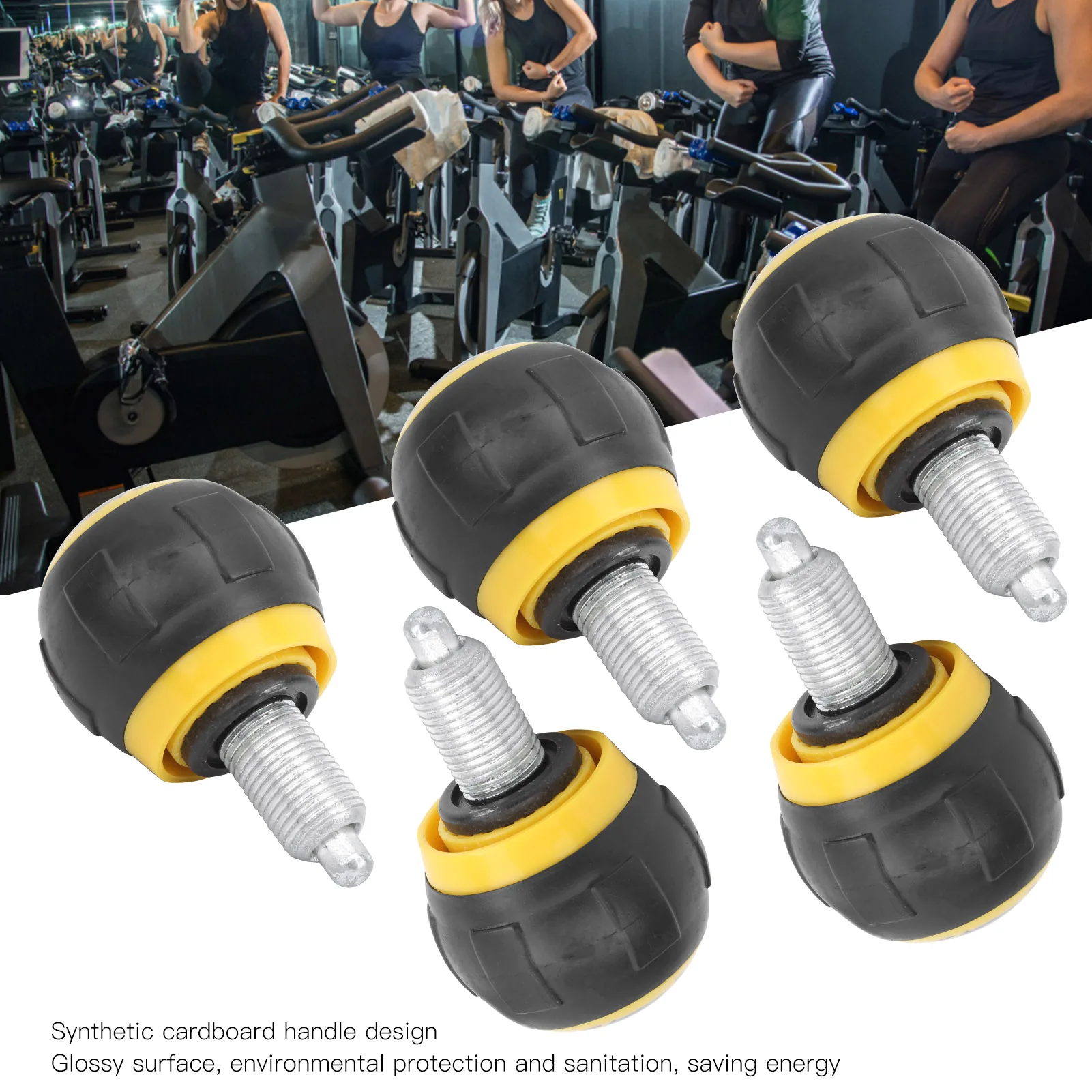 Fitness Pull Pin Knob 50x45mm 5pcs Gym Pull Pin Spring Knob Release Synthetic Cardboard Handle Exercise