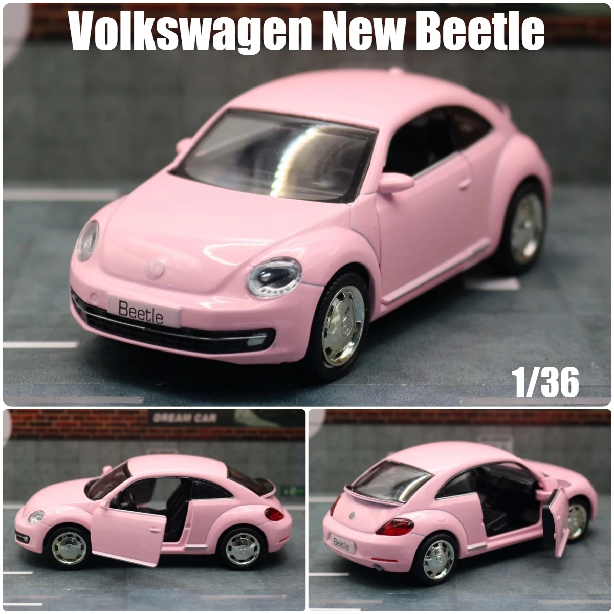 1/36 Volkswagen New Beetle Sedan Toy Car For Children RMZ CiTY