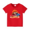 Summer New Hot-selling Hot Wheels Cars Children's Clothing T-shirts Boys' Tops 4-14 Years Old Kids Daily Clothing Holiday Gifts 2