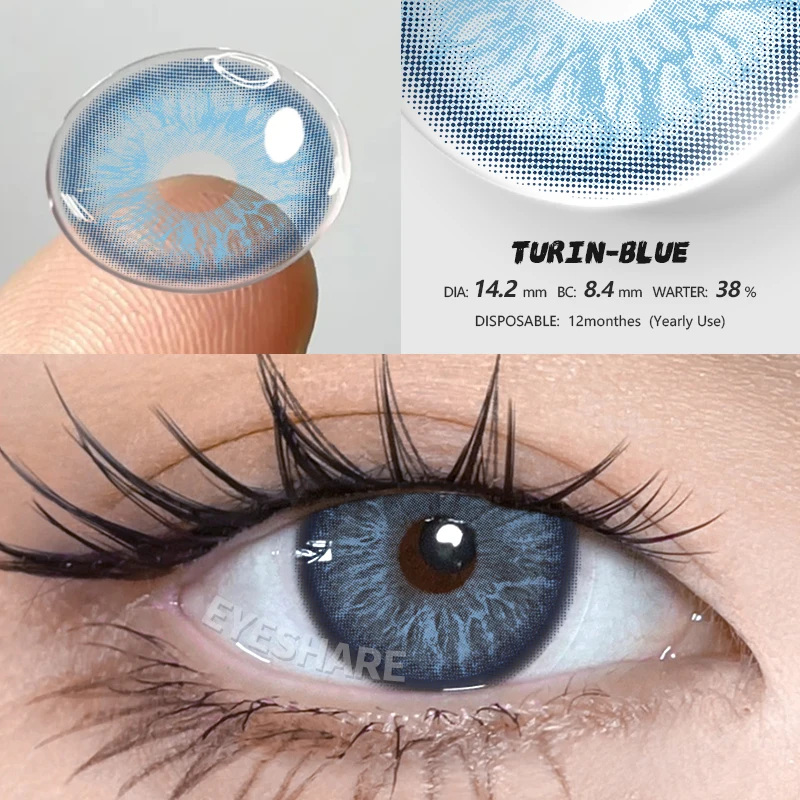 Radiant Gray Cosmetic Contact Lenses - Enhance Your Natural Eye Color