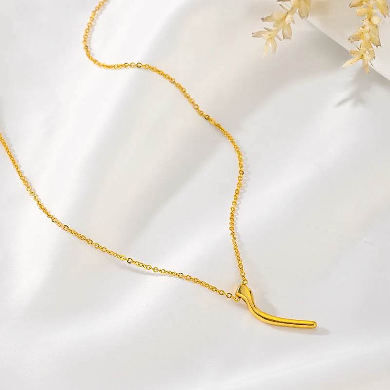 Creative Geometric Glossy Pendant Necklace Fashion Girl Boy Accessory Birthday Party Gift New Style Jewelry Wholesale