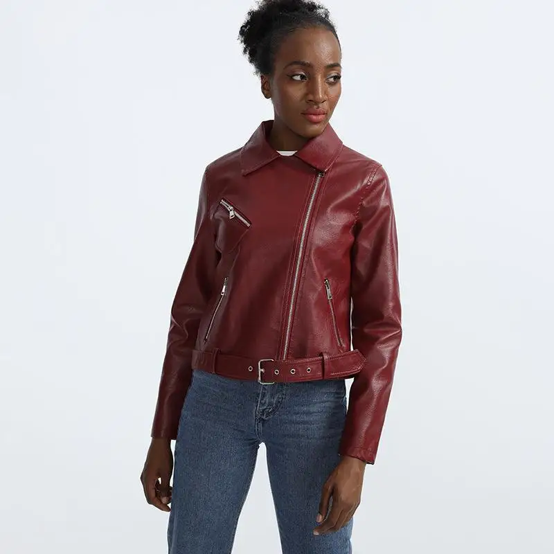 Женская куртка из натуральной кожи