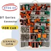 Boxed Deutsch Type DT Connector Kit Waterproof Wire DT Series Connector Set Box DT06/DT04 2/3/4/6/8/12 Pins Sealed Plug 1