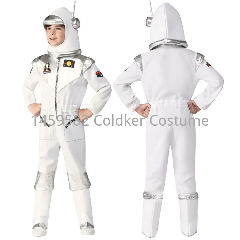 

Childrens Party Game Astronaut Boys Spaceman Jumpsuit Cosplay Costume Kids Pilot Carnival Fancy Dress Birthday Bodysuit Gifts