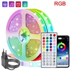 Music Sync RGB LED Strip Lights - Flexible Room & Bedroom Decor Backlights - 15m (RGB Led Strip)