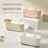 1 pcs dustproof cotton swab box with cover, makeup cotton storage box, storing makeup eggs, Powder puffs, lipstick, very nice 2