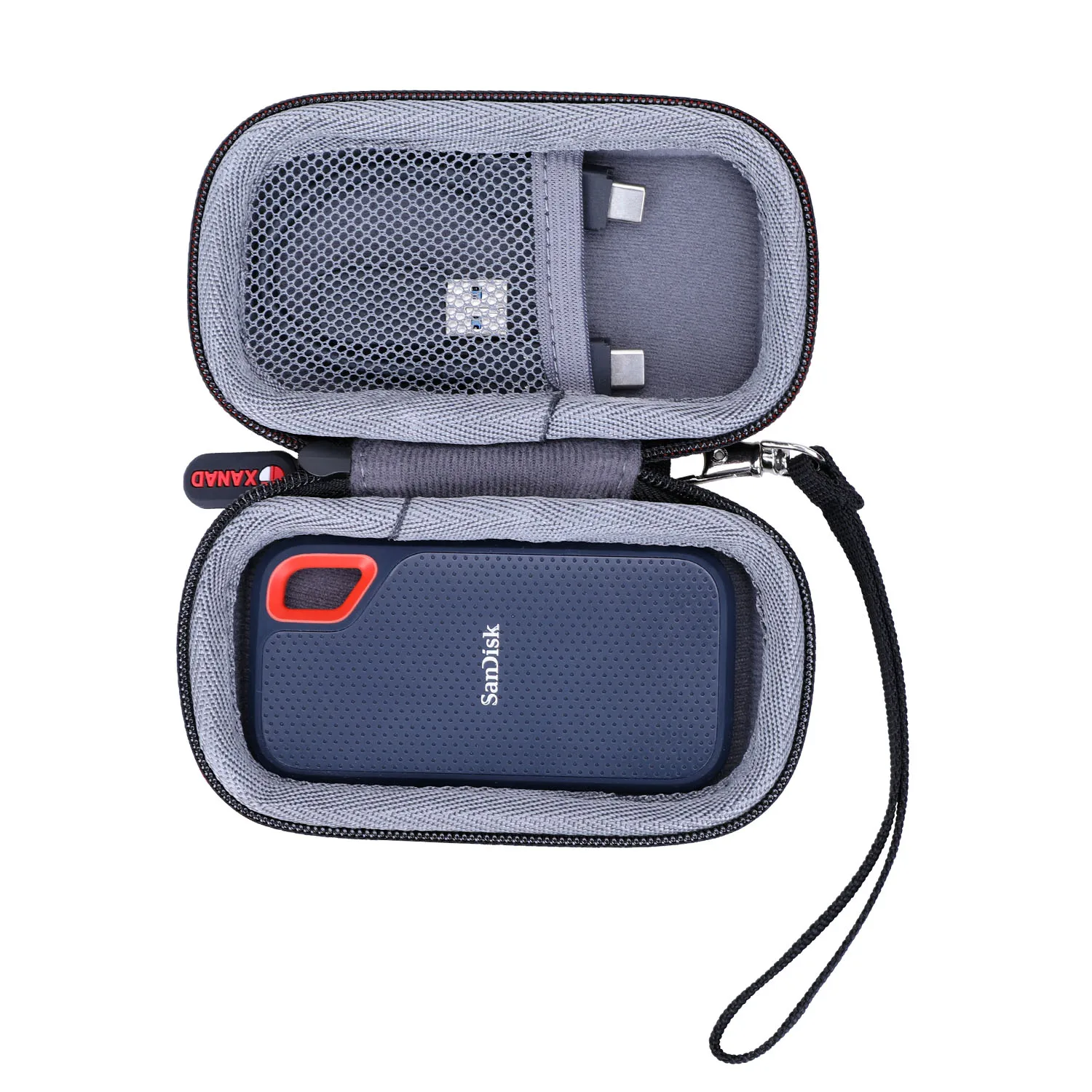 XANAD EVA Hard Case for SanDisk Extreme 250GB Portable SSD SDSSDE60-250G-G25 Protective Carrying Storage Bag