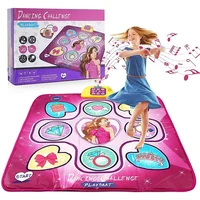 Portable Children Toy Dance Play Pad Foldable With LED Light Music Electronic Toy Pad Family Party Game interactive Props Gift f 1