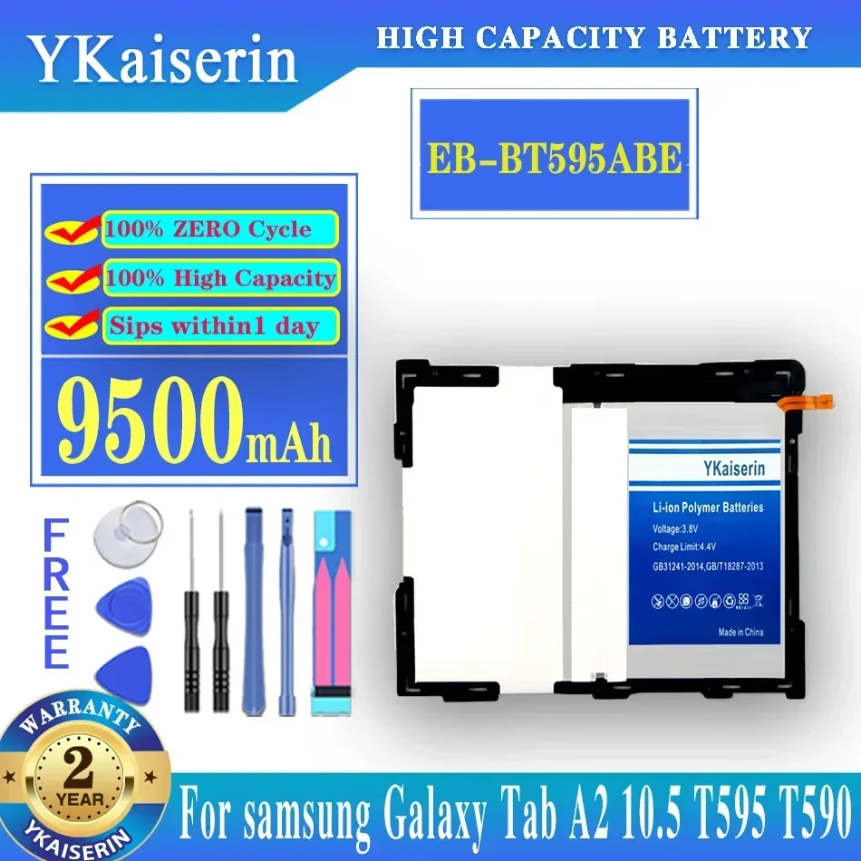 9500mAh Tablet Battery for Samsung Galaxy Tab A2 10.5