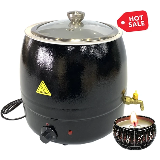 Wax Melter for Candle Making Warmer 8L with Spout Temperature Control  Portable Business Electric Wax Melting Pot - AliExpress