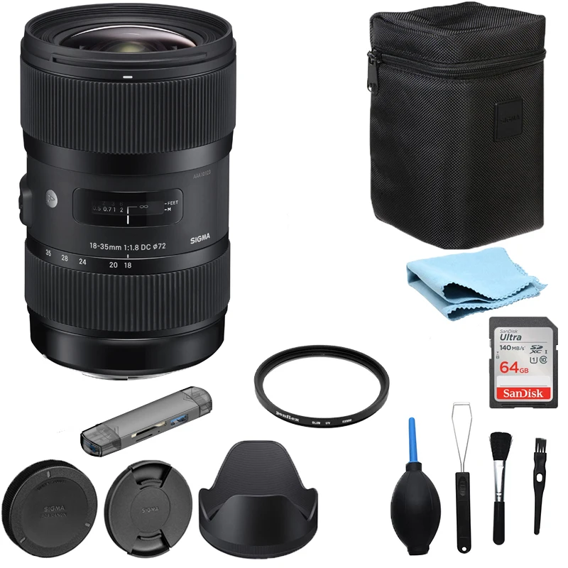 

Sigma 18-35mm F1.8 DC HSM Art Lens APS-C Format Wide Angle Zoom 18-35mm F1.8 Lens for Canon Mount or Nikon Mount