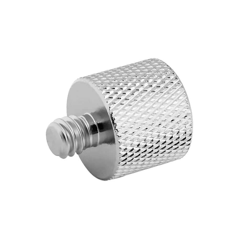 Aluminum Alloy 1/4" Male to 3/8" Female Thread Adapter for Camera Mount Tripod Thread Adapter Conversion Connector Screw Adapter