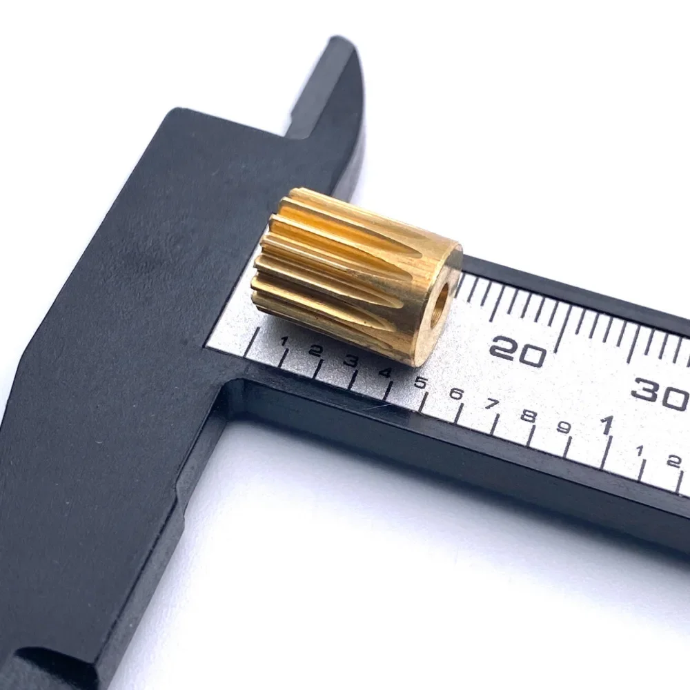RC Model Metal Pinion Gear 0.5M 13T-20T 3.17mm Copper Gear 10/12MM Thick Cylindrical Spur DIY Parts