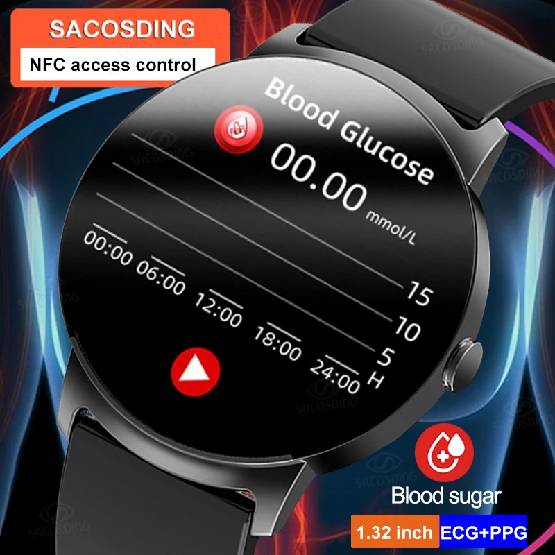 Reloj inteligente para hombre y mujer, pulsera con medidor de azúcar en  sangre, presión arterial, tratamiento láser, medidor de glucosa, indoloro,  no invasivo, 2024 - AliExpress