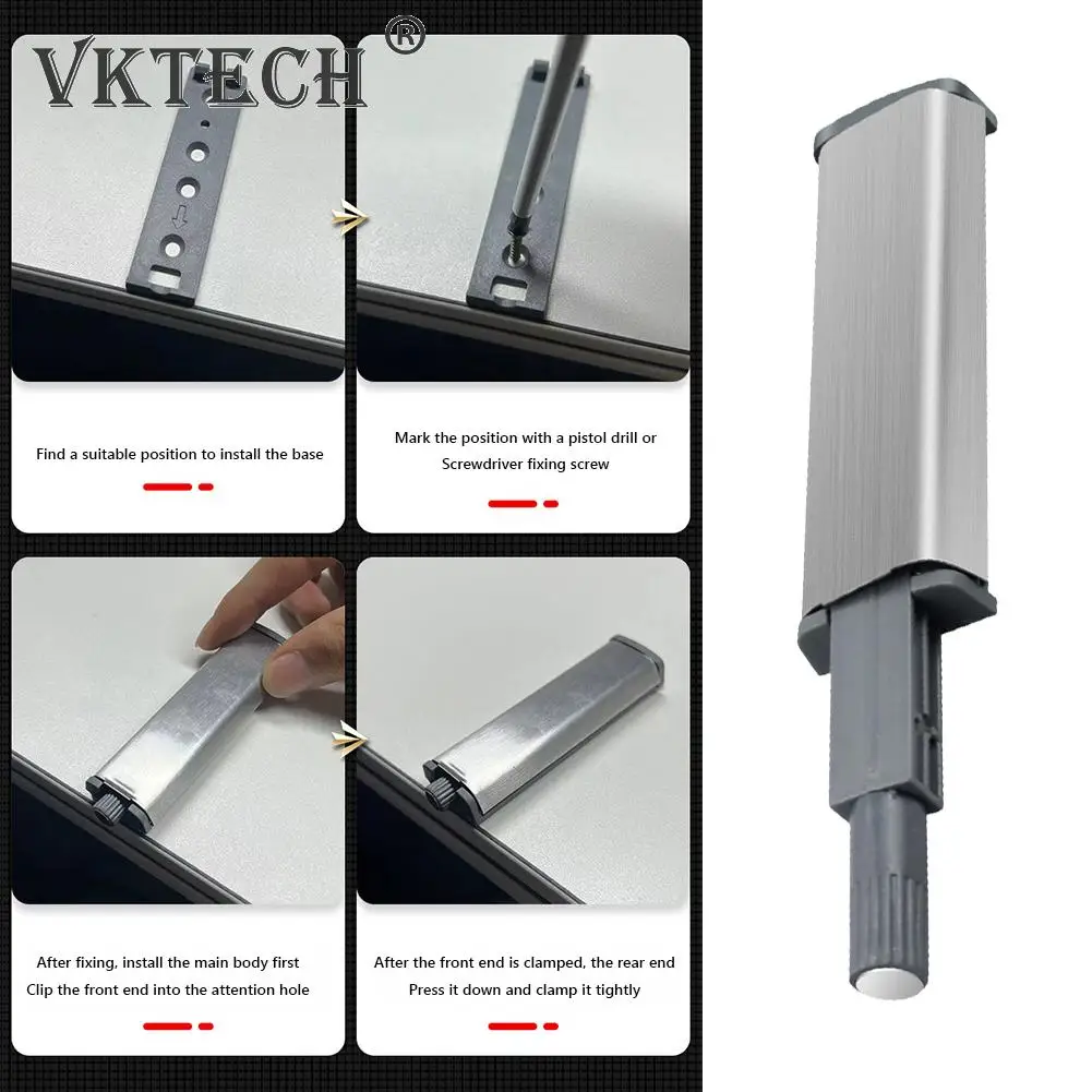 Magnetic Cabinet Catches Door Catches Magnetic Cabinet Latches Cabinet Door Latch Door Stops Cabinet Door Stop Cabinet Door Buffer 10pcs Door Stopper Cabinet Stainless Steel Push To Open Touch Damper Soft Quiet Closer