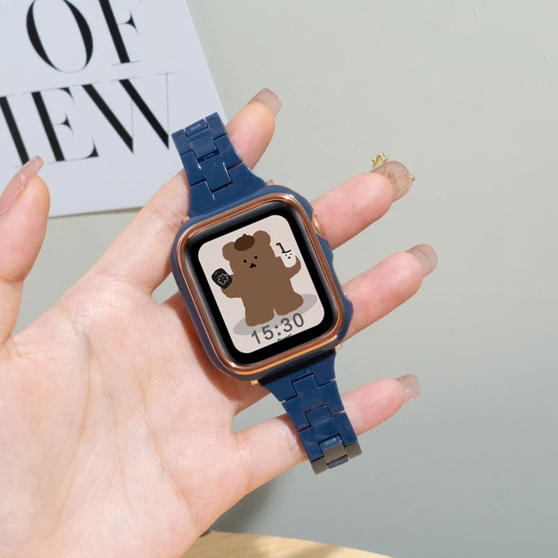

Ремешок резиновый для Apple Watch Band Series 7 6 5 4 3 SE iWatch 41 мм 45 мм 40 мм 44 мм 42 мм 38 мм