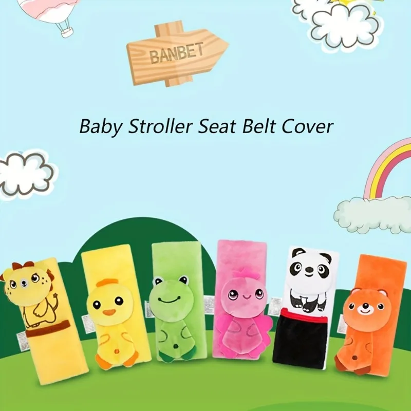 Baby Car Seat Straps Cover Shoulder Pads Belt Covers for All Seats Pushchair Stroller