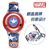 Disney spiderman Kids watch Captain America ironman children's watches Leather Quartz Flip Metal Case Watches Boys Clock gifts 1