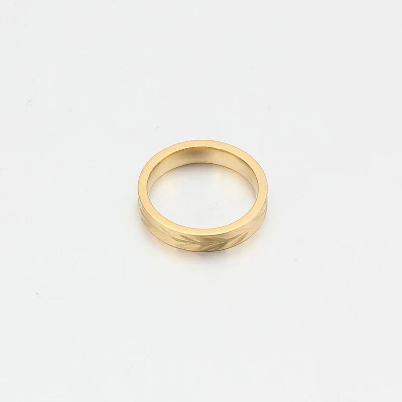 Finger Rings For Women Men Couple Round Jewelry Gift 4MM Size 6 7 8 9 10 11