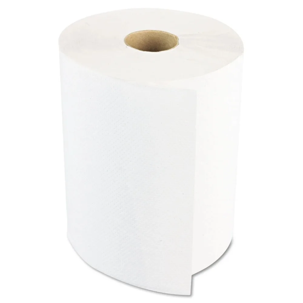 

Home Toilet Tissue Hardwound Paper Towels, 8" X 800ft, 1-Ply, White, 6 Rolls/Carton Napkins