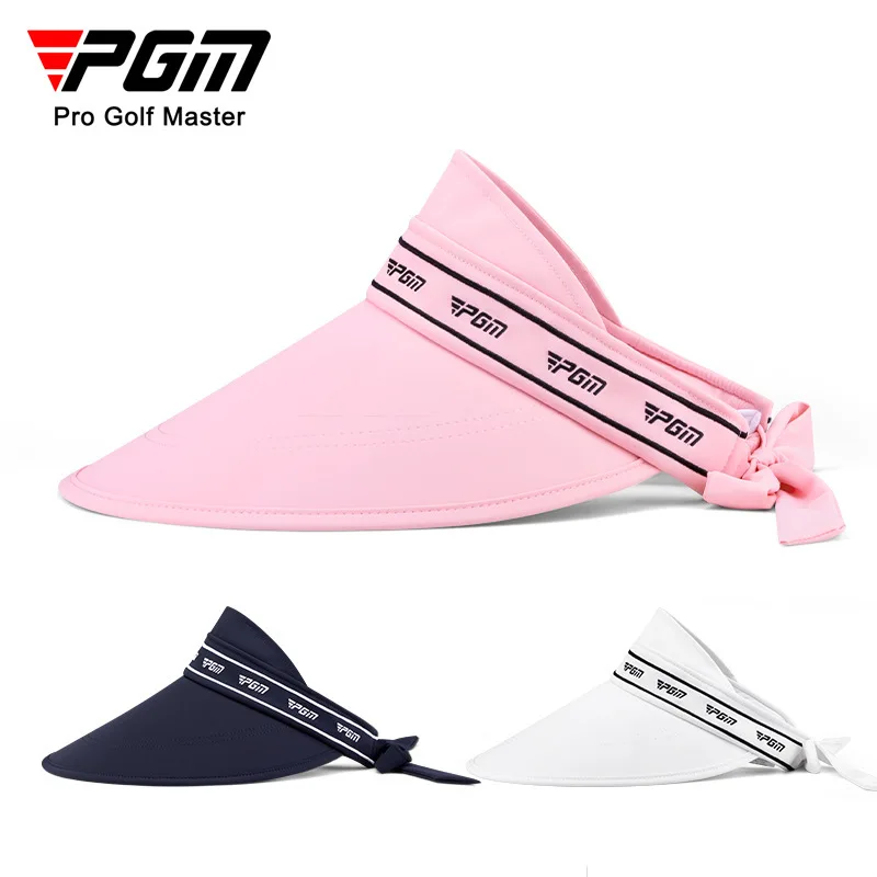 PGM Golf Women's No Top Caps Sports leisure Sunscreen Sunshade Big Brim 15.8cm UV Protection Ladies Sun Hats Golf wear MZ047