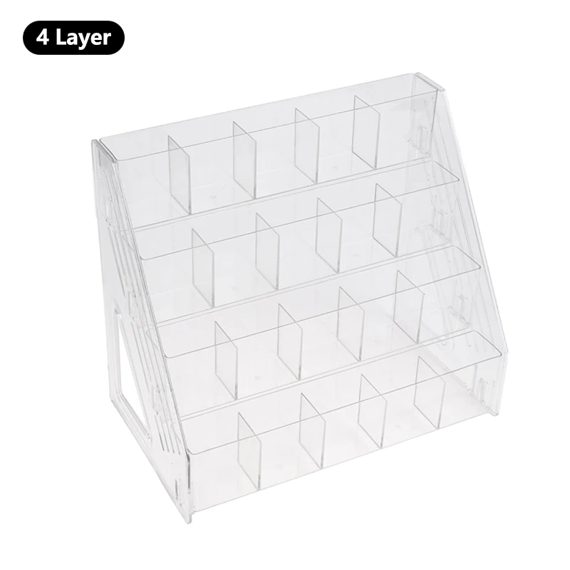 Crystal-Clear Acrylic Makeup Organizer – Five-Tier Beauty Storage Rack