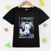 Cute Axolotl Print T Shirt, Tees For Kids Boys, Casual Short Sleeve T-shirtFor Summer Spring Fall, Tops As Gifts 4