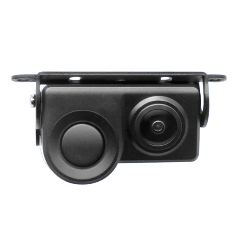 

2 в 1 Автомобильный радар-детектор датчик HD широкая ангельская камера заднего вида для ночного видения