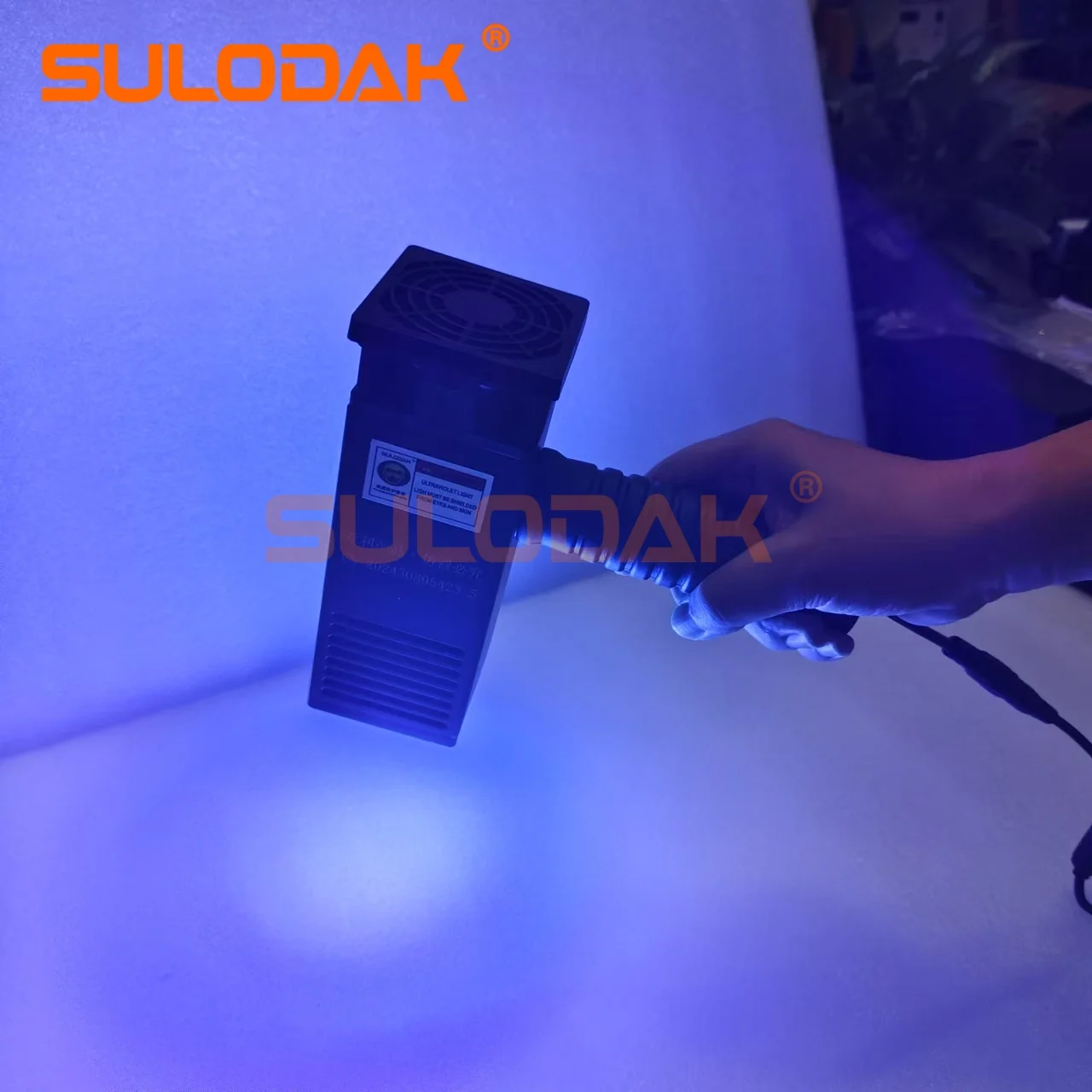 Handheld UVLED Curing Lamp 40*40MM UV Glue UV Ink Sheet Metal Putty Uv Curing Lamp Automotive Repair Baking Paint